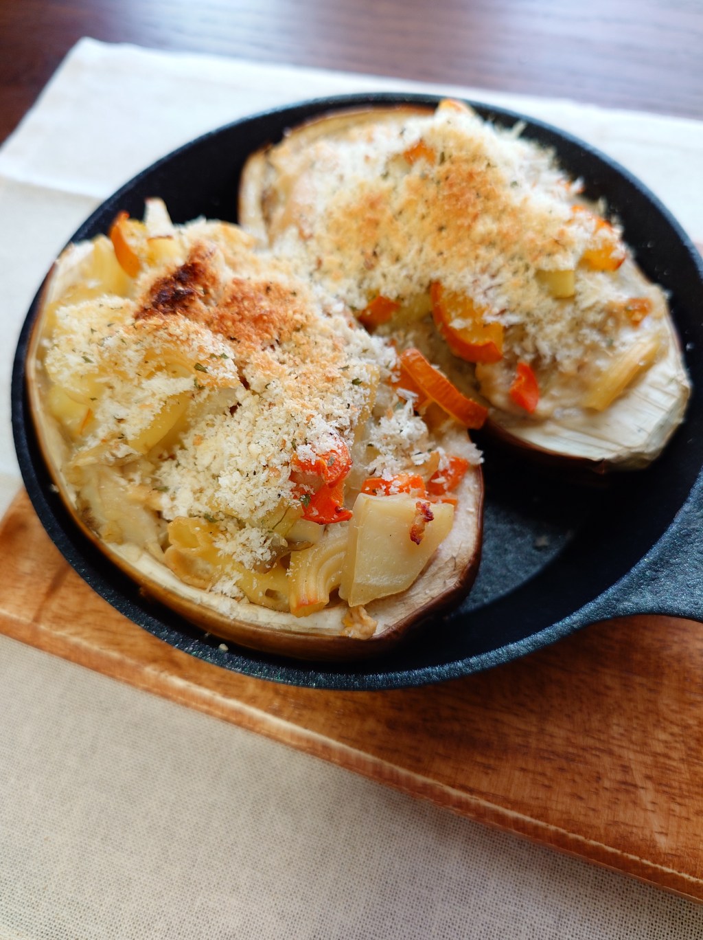 🍆白ナスのグラタン風