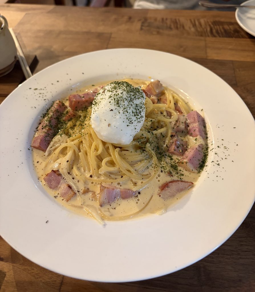 友達が食べたカルボナーラ
